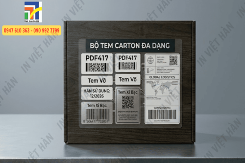 Tem m&atilde; vạch decal xi bạc d&aacute;n m&aacute;y m&oacute;c điện tử